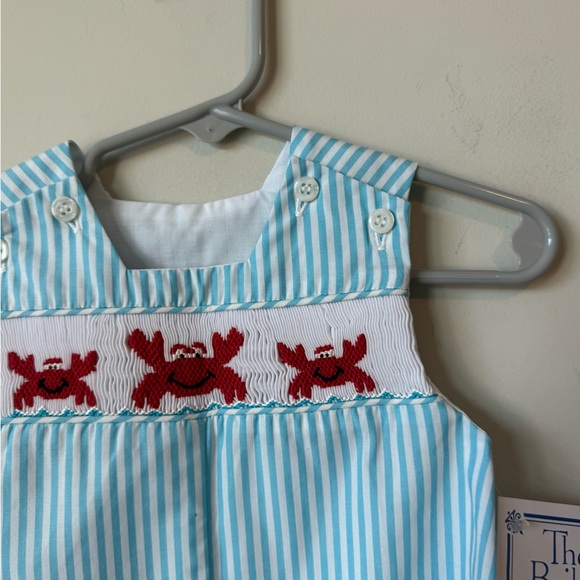 The Bailey boys blue boys one piece Luxury outfit size 6 months nwt - Picture 2 of 4